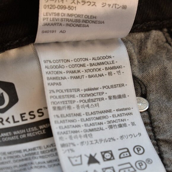 Levi's 501 Original Fit Women's Straight Leg Black Jeans Sz 24 - Picture 8 of 8